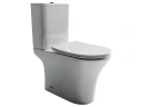 Унитаз компакт Ceramicanova Fortuna CN9001-B цвет Белый без бачка с сиденьем Микролифт
