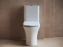 Унитаз компакт Ceramicanova Fortuna CN9001-B цвет Белый без бачка с сиденьем Микролифт