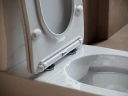 Унитаз компакт Ceramicanova Fortuna CN9001-B цвет Белый без бачка с сиденьем Микролифт