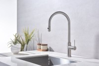 Смеситель для кухни Paulmark Galant Ga213077-BS Брашированная сталь латунь