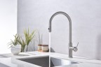 Смеситель для кухни Paulmark Galant Ga213077-BS Брашированная сталь латунь
