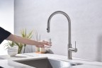 Смеситель для кухни Paulmark Galant Ga213077-BS Брашированная сталь латунь