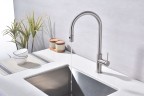 Смеситель для кухни Paulmark Galant Ga213077-BS Брашированная сталь латунь