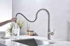 Смеситель для кухни Paulmark Galant Ga213077-BS Брашированная сталь латунь