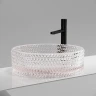 Раковина-чаша Ceramicanova Cristal 36 CN6061 Розовая стекло накладная