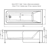 Акриловая ванна Aquanet Bright 180x70 216662 без гидромассажа