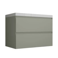 Тумба под раковину Style Line Манхэттен 80 ЛС-00002361 подвесная цвет Олива