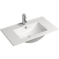 Раковина SantiLine 70 SL-2102 (70) Белая фаянс полувстраиваемая