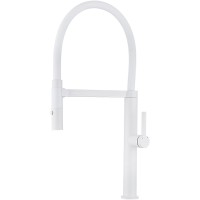 Смеситель для кухни Paulmark Leader Le214101-431 Белый матовый латунь