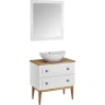 Комплект мебели для ванной ASB-Woodline Каталина 80 White 120971 Белый