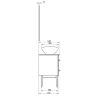 Комплект мебели для ванной ASB-Woodline Каталина 80 White 120971 Белый