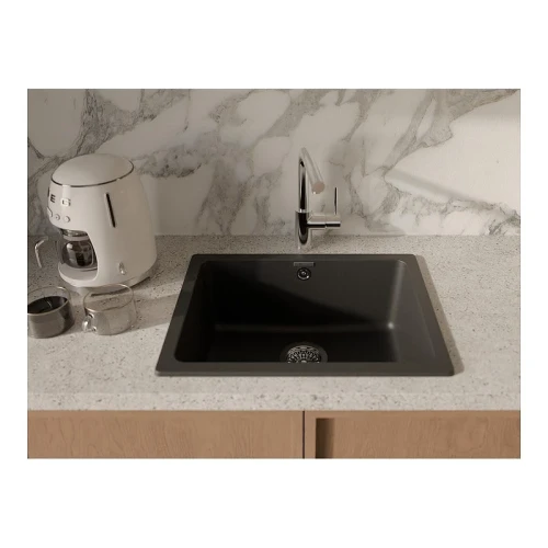 Кухонная мойка Rivelato Berkana BK-50 nero цвет Черный