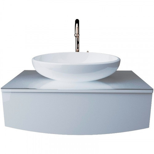 Тумба под раковину 1MarKa Nega 60П Ц0000002812 подвесная Белый глянец МДФ / ЛДСП