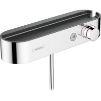Смеситель для душа Hansgrohe ShowerTabletSelect 400 24360000 с термостатом Хром латунь на стену