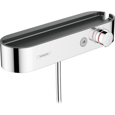 Смеситель для душа Hansgrohe ShowerTabletSelect 400 24360000 с термостатом Хром латунь на стену