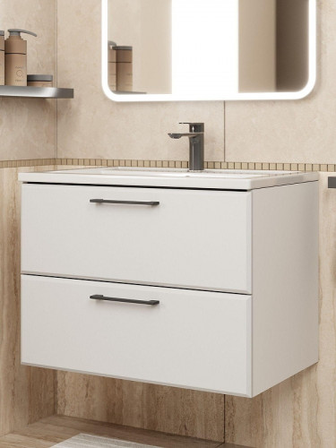 Тумба под раковину Uperwood Foster New 70 TFosterNEW70w подвесная цвет Белый матовый