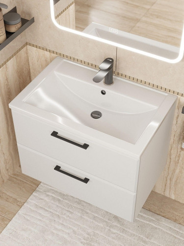 Тумба под раковину Uperwood Foster New 70 TFosterNEW70w подвесная цвет Белый матовый