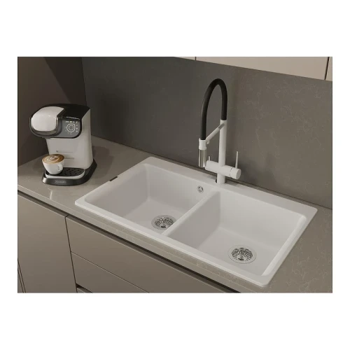 Кухонная мойка Rivelato Axel X-90-2D brina цвет Иней