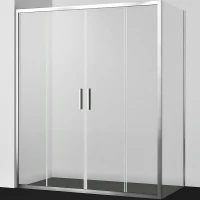 Душевой уголок WasserKRAFT Lippe 150x90 45S48 профиль Серебристый стекло прозрачное