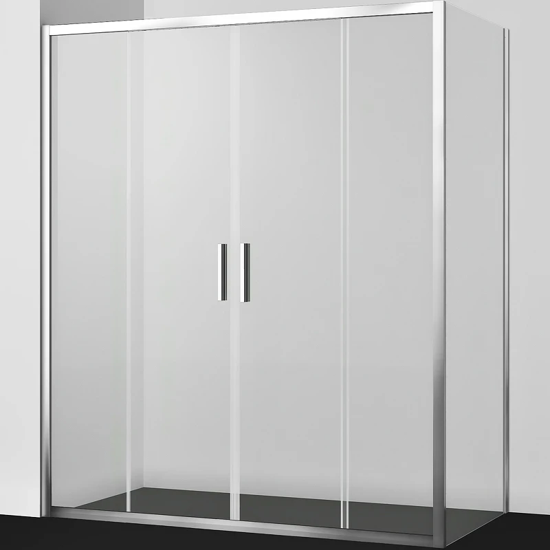 Душевой уголок WasserKRAFT Lippe 150x90 45S48 профиль Серебристый стекло прозрачное