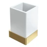 Стакан для зубных щеток Boheme Qubic 10724-MG цвет Золото матовое