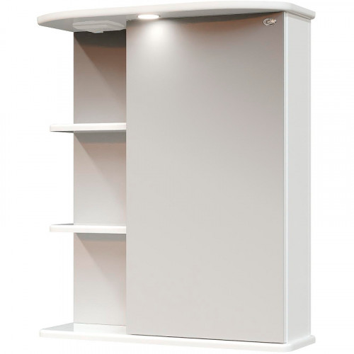 Зеркальный шкаф Onika Карина 60.01 R 206010 с подсветкой Белый МДФ / ЛДСП, стекло