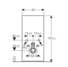 Инсталляция для унитаза Geberit Monolith 131.021.TG.5 без клавиши смыва