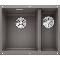 Кухонная мойка Blanco Subline 340/160-U L 523550 Алюметаллик искусственный камень (литьевой мрамор) встраиваемый