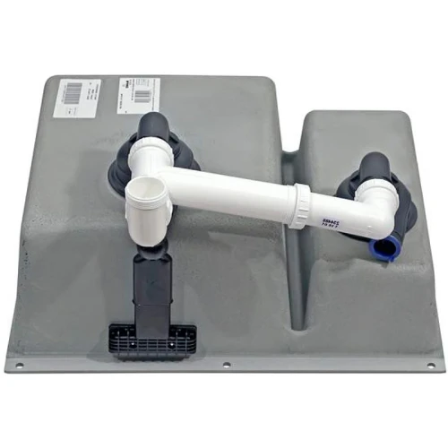 Кухонная мойка Blanco Subline 340/160-U L 523550 Алюметаллик искусственный камень (литьевой мрамор) встраиваемый