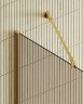 Душевая перегородка Maybah Glass MGD-702-3ш 690x1950 в широком профиле Золото стекло бронзовое