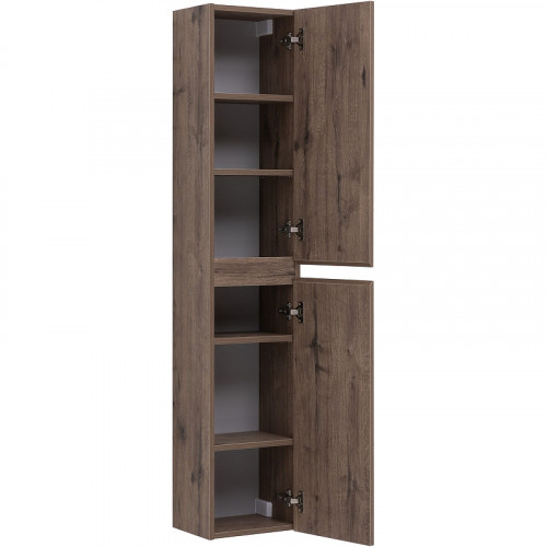 Шкаф пенал Aquanet Нота New 30 334195 подвесной Дуб веллингтон табак МДФ / ЛДСП