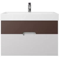 Тумба под раковину Creto Malibu 80 7-1078CS подвесная Chocolate Soft МДФ / ЛДСП