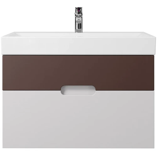 Тумба под раковину Creto Malibu 80 7-1078CS подвесная Chocolate Soft МДФ / ЛДСП