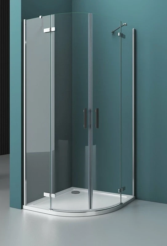 Душевой уголок BelBagno Kraft 100х100 KRAFT-R-2-100-C-Cr профиль Хром стекло прозрачное