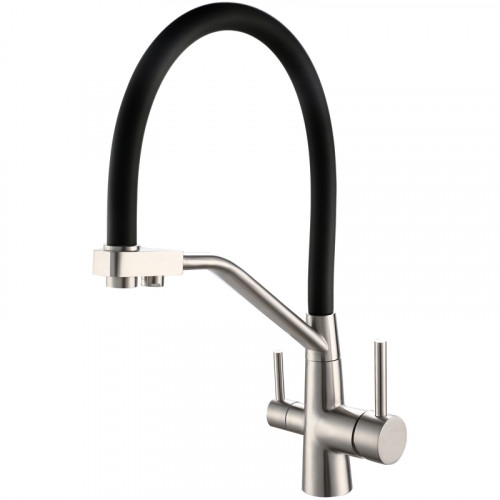 Смеситель для кухни ESKO Kitchen K25 B Нержавеющая сталь Черный