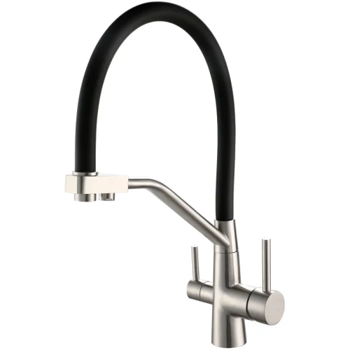 Смеситель для кухни ESKO Kitchen K25 B Нержавеющая сталь Черный