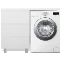 Тумба с раковиной Эстет Dallas Luxe 115 L ФР-00002300 Белая МДФ / ЛДСП
