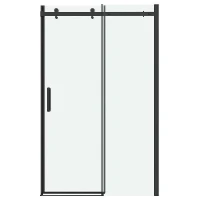 Душевая дверь Grossman Classic 160 100.K33.04.160.21.00 профиль Черный матовый стекло прозрачное