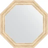 Зеркало Evoform Octagon 50х50 BY 3685 в багетной раме - Слоновая кость 51 мм