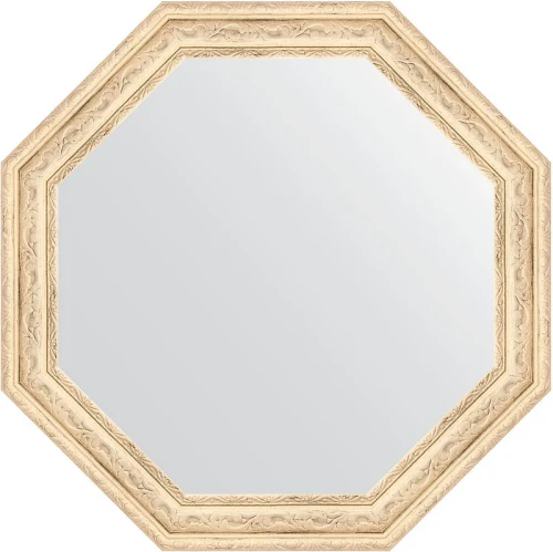 Зеркало Evoform Octagon 50х50 BY 3685 в багетной раме - Слоновая кость 51 мм
