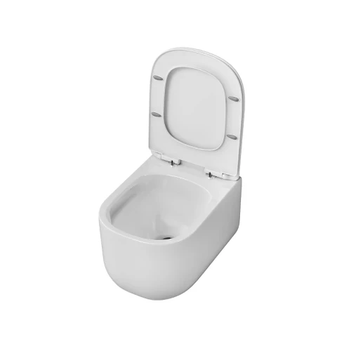 Унитаз Grossman Thin Rim GR-5605SQ подвесной цвет Белый глянцевый с сиденьем