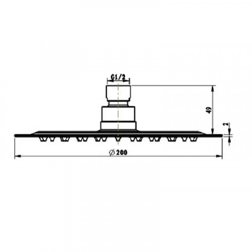 Верхний душ Villeroy&amp;Boch TVC00040120061 Хром