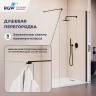 Душевая перегородка RGW Walk In (Волк-ин) WA-210B 80 351021008-14 профиль Черный стекло прозрачное