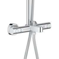 Душевая система Grohe Tempesta Cosmopolitan System 26223001 с термостатом Хром латунь на стену