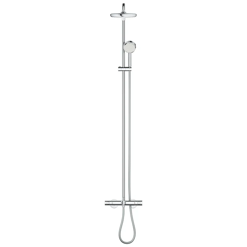Душевая система Grohe Tempesta Cosmopolitan System 26223001 с термостатом Хром латунь на стену