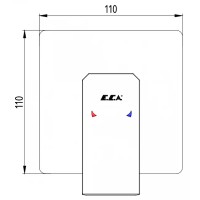 Смеситель для душа E.C.A. Tiera 102167105C1EX-K Черный матовый латунь встраиваемый однорычажный