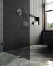 Душевая перегородка Maybah Glass MGD-272-4 890x1950 коннектор стена-стекло Хром глянцевый стекло графитовое матовое