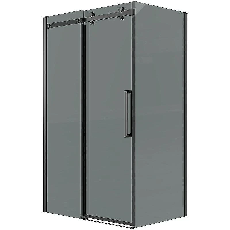 Душевой уголок Grossman Classic 130х70 120.K33.04.1370.21.10 профиль Черный матовый стекло тонированное