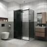 Душевой уголок Grossman Classic 130х70 120.K33.04.1370.21.10 профиль Черный матовый стекло тонированное