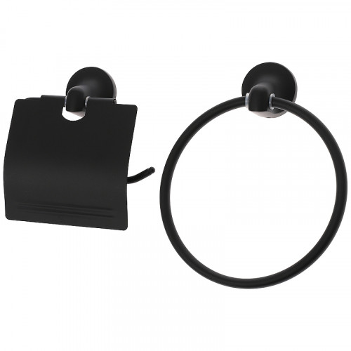 Набор аксессуаров для ванной Orange Y01-888b Черный